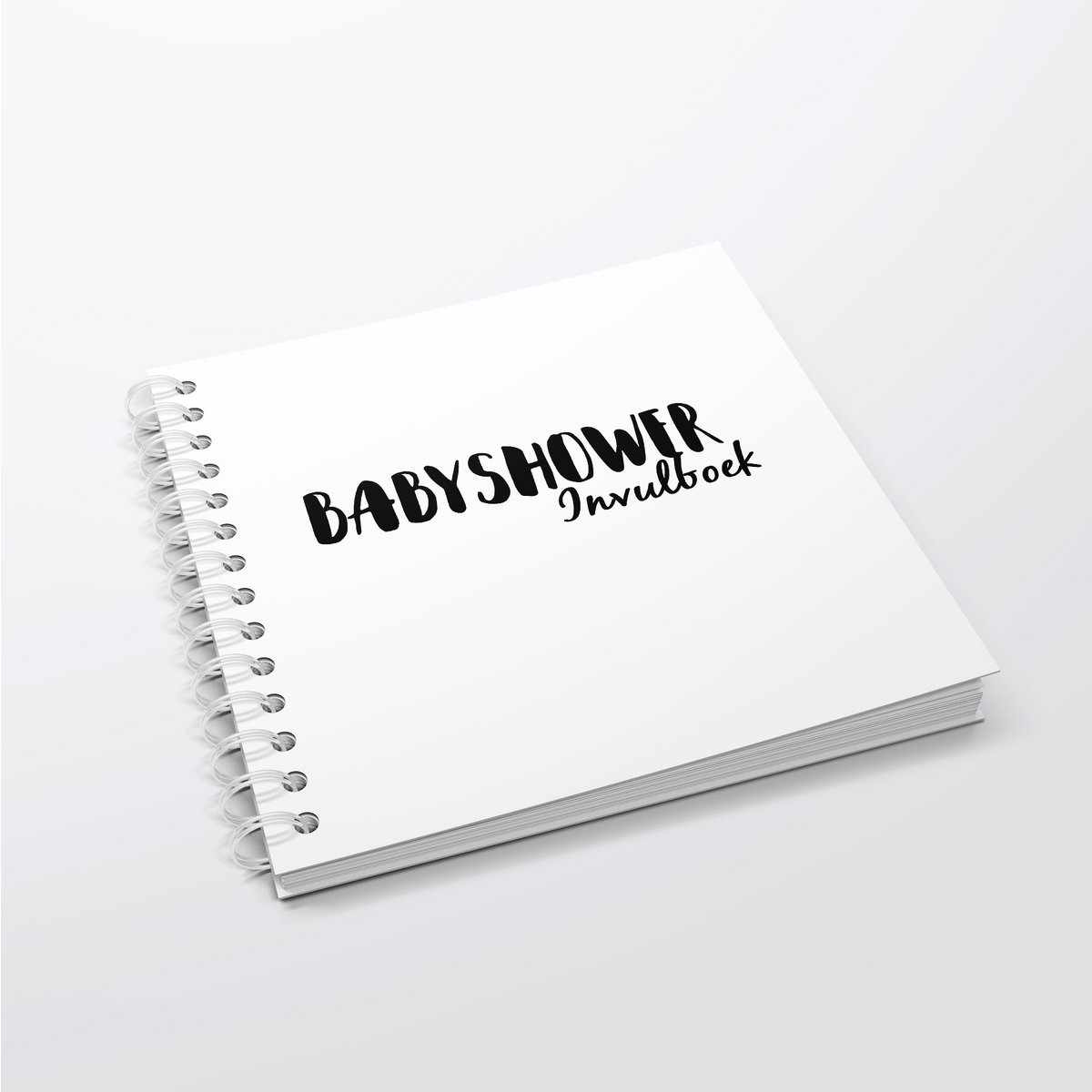 Fill-in Book SilliBeads - Il Babyshower Fill-in Book - Copertina rigida Wire-o (NERO E BIANCO)