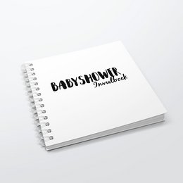 Libro de relleno SilliBeads - El libro de relleno de Babyshower - Tapa dura Wire-o (NEGRO Y BLANCO)