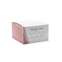 Water glasses Claude, set of 4, pink