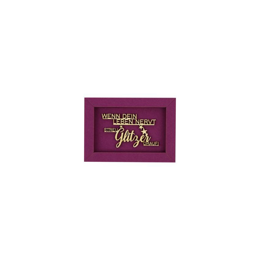 IF YOUR LIFE NERDS Scatter GLITTER ON IT - frame card wood lettering magnet