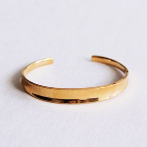 Bangle wide flared - gold