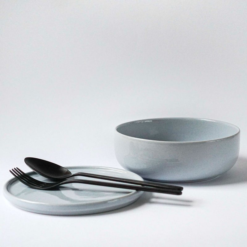 Bowl 16 cm Hollyhock - arctic gray - 600 ml
