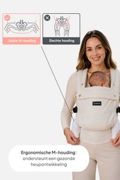 Nosidełko AVIAIRE - Ergonomiczne i wygodne - Materiał bawełniany OEKO-TEX®