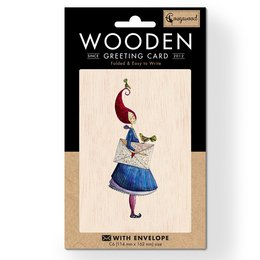 Flying Wishes Træ foldet lykønskningskort