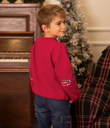 Santa Claus Embroidered Christmas Sweatshirt