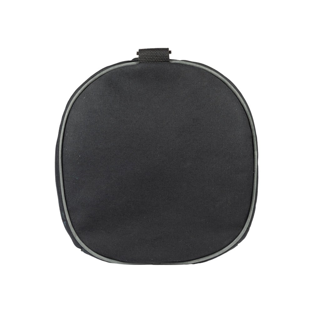 K2006AF | Travel bag in 100% Cotton Canvas/Genuine Leather, full grain, Naked - Black colour, zip closure. Dimensions: 45 x 25 x 28 cm - Packaging: TNT bag