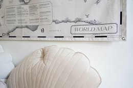 Cotton world map for children "Civilisational achievements"