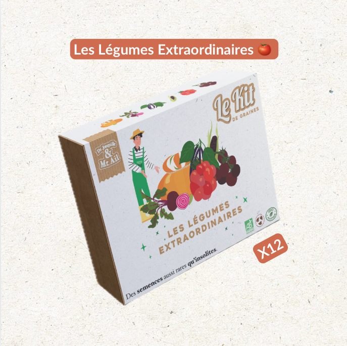Extraordinary Vegetables - Thematic gardening kit - Creative kit - DIY - Christmas gift