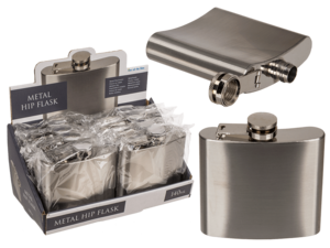 Metal flask for ca. 140 ml,