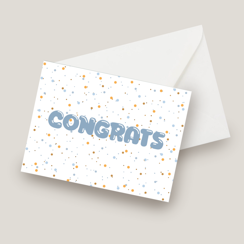Card - Congratulations - Terrazzo