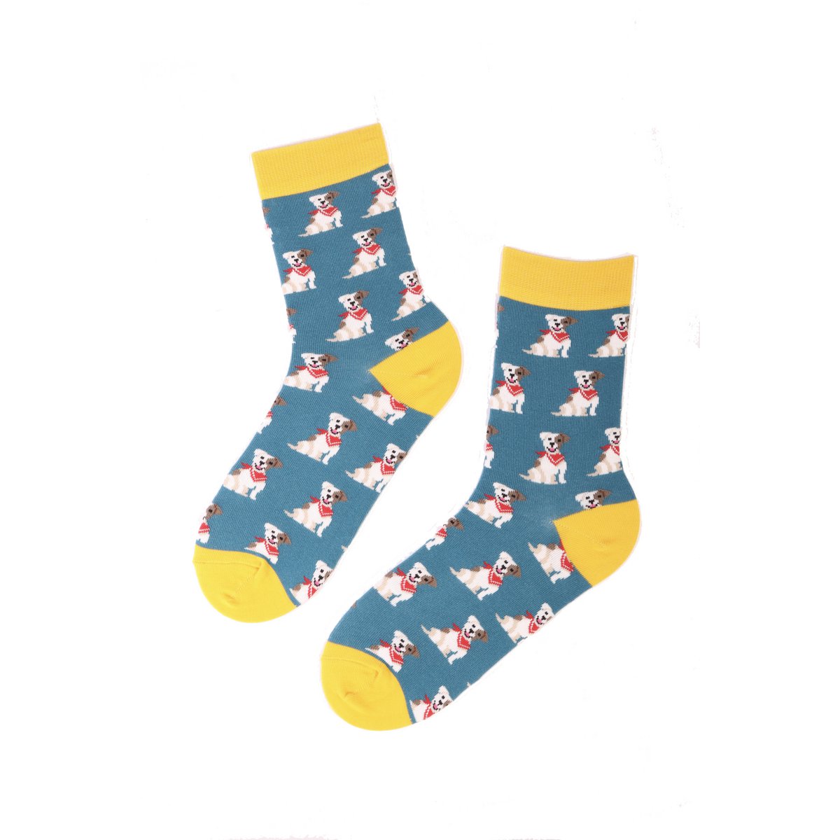 Calcetines de algodón con estampado de perros JACK RUSSELL
