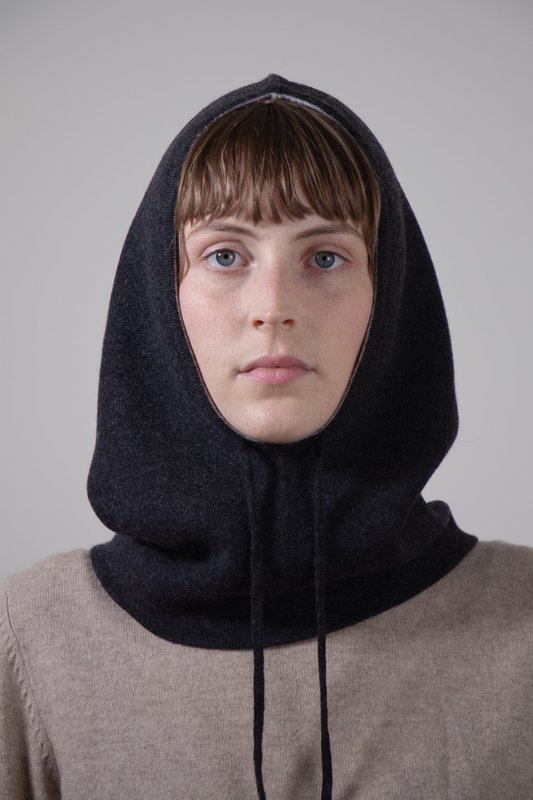 Dobbelt-sidet-100% cashmere 2-side-udøvet balaclava