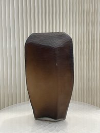Vaso in vetro marrone (v14686-380chocolate)