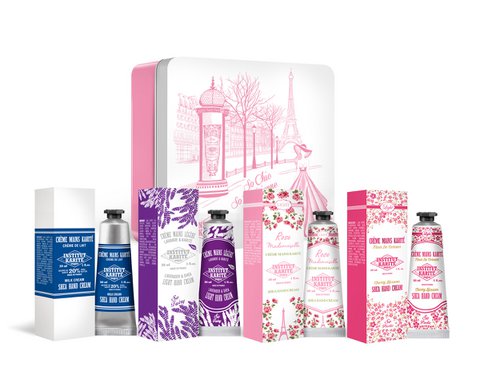 Metallbox Rose Mlle - 4 Handcremes mit Box