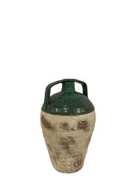Olla de barro con 2 asas, 20x20x32cm