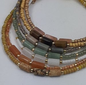 Miyuki armbandjes Edelsteen Tube