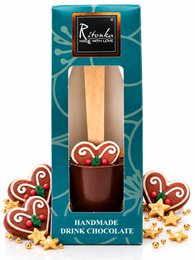 Bittere drinkchocoladestok Kerstmis