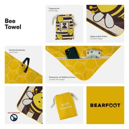 Bee Beach Towel - Microfiber