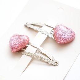Duo Premium Haarspangen für Kinder – Sparkle Eclats de Coeurs