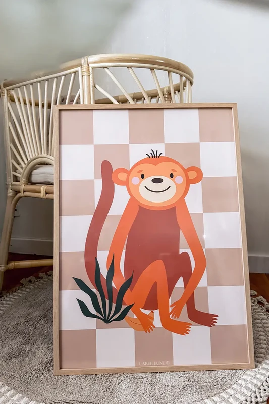 Plakat børneværelse - Monkey Don