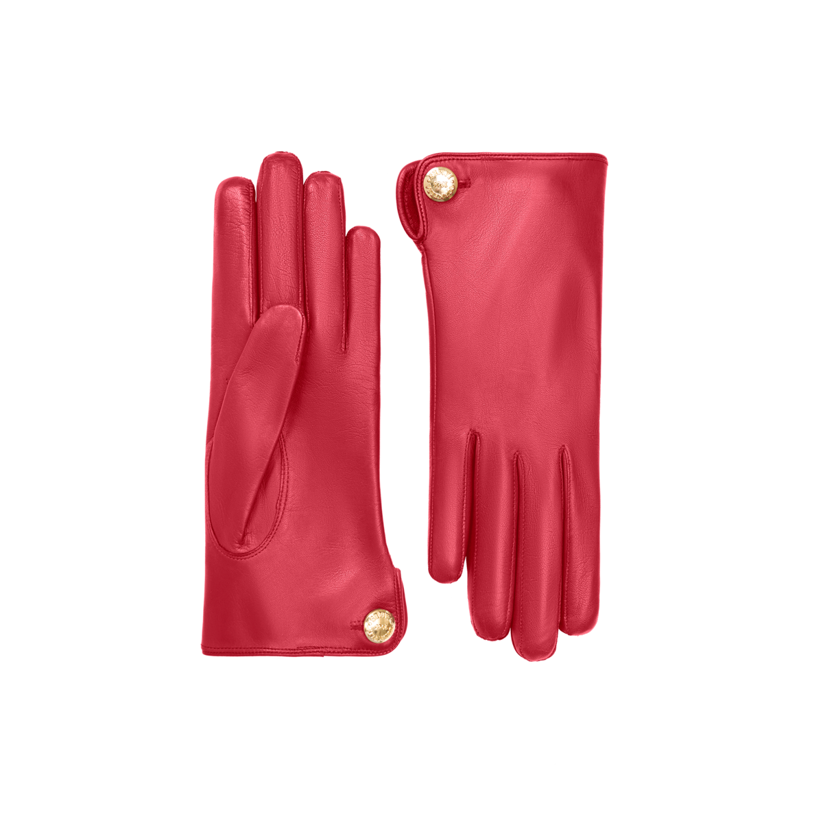 Françoise | Leather Glove with a Button Cuff Link