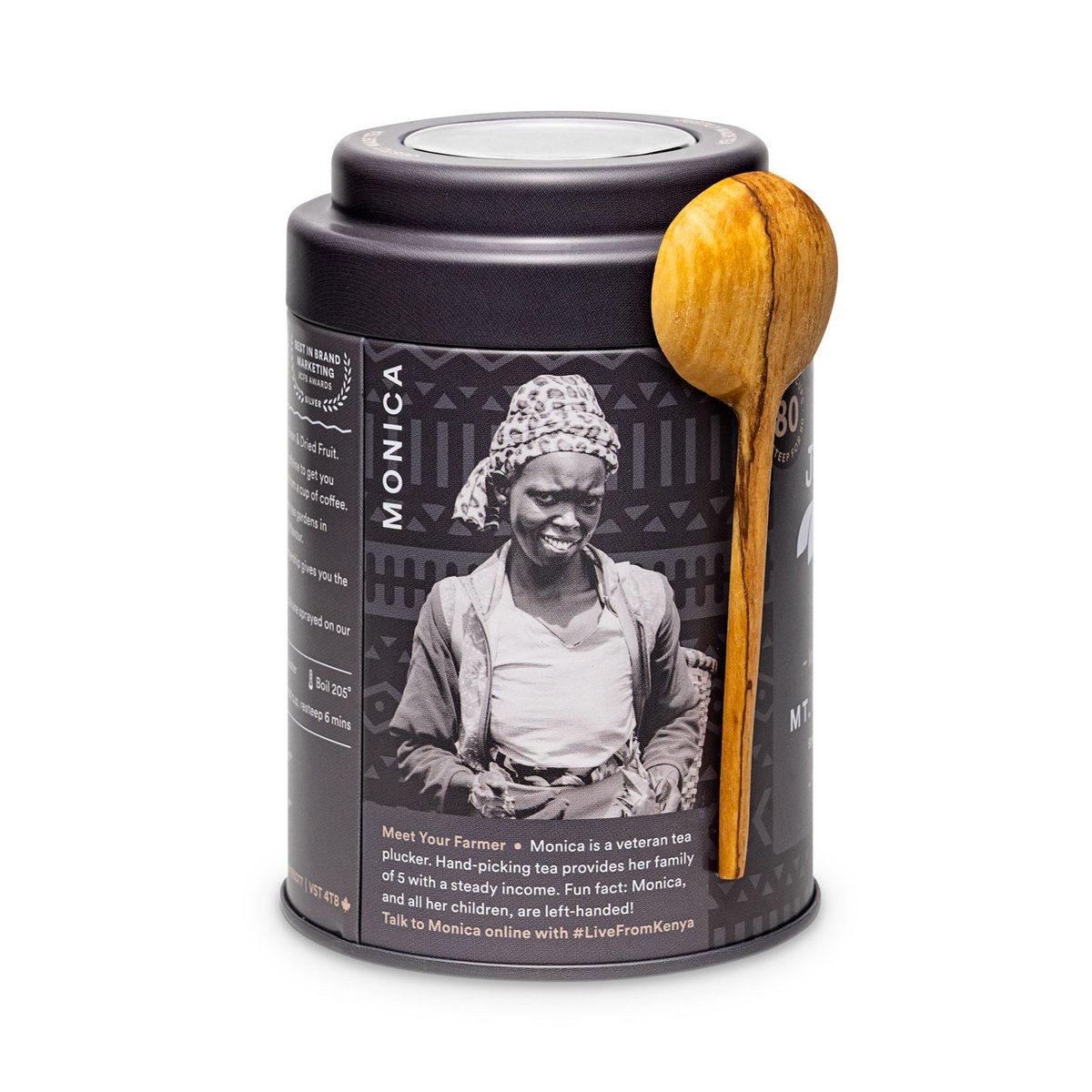 Justea | Mount Kenya Sort | Løs te | Fair Trade | Ikke-GMO.