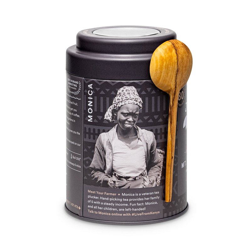 Justea | Mont Kenya Noir | Thé en vrac | Commerce équitable | Non OGM.