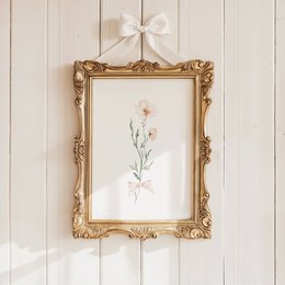 Flores de primavera de rubor con arco, póster de flores silvestres rosadas, estampado de ramo de flores silvestres, huella de guardería floral, póster botánico, póster de flores, huella de vivero floral, póster de flores silvestres, póster de vivero 