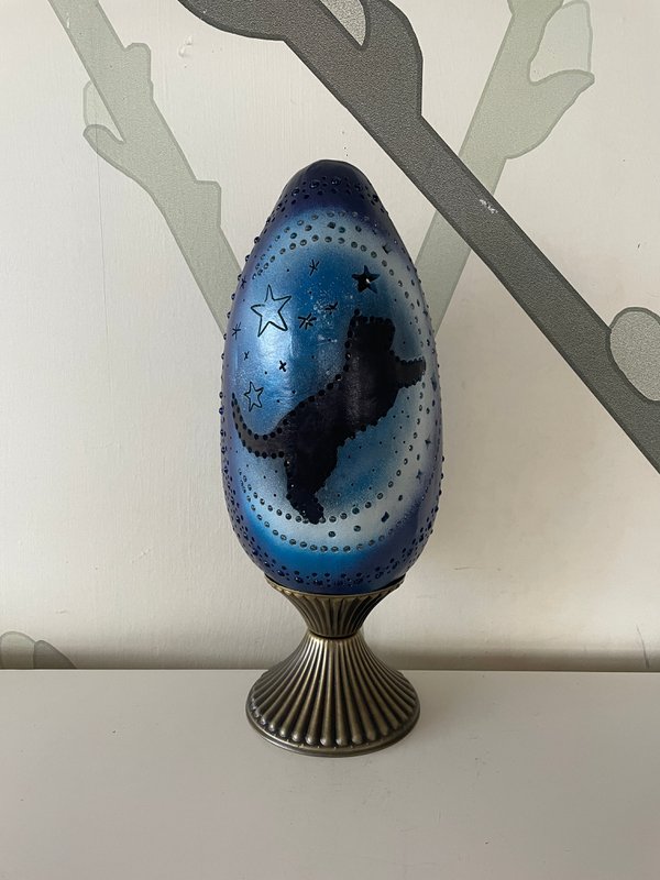 Lampa Z Tykwy - Kot i Księżyc