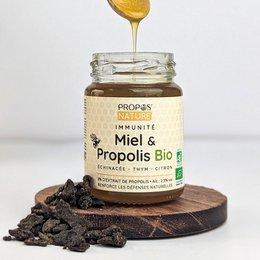 IMMUNITETSBLANDING HONNING, PROPOLIS, ECHINACEA, TIMAN OG ØKOLOGISK CITRON - 125G