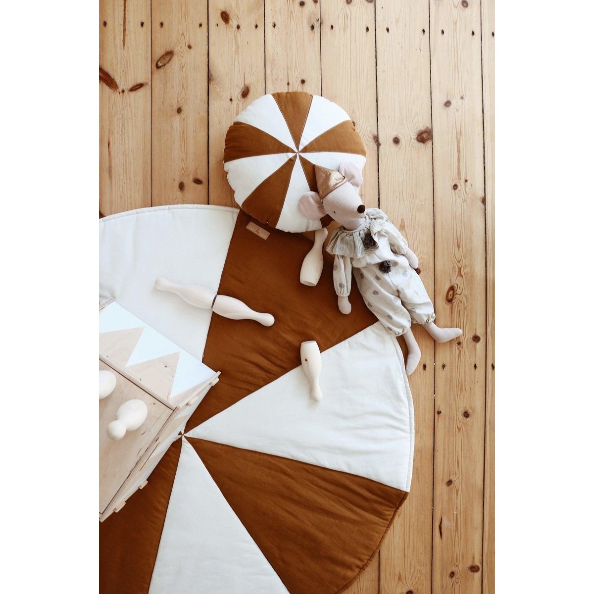 Almohada Patchwork “Caramelo Caramelo”