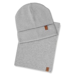 2-teiliges Set aus Strickmütze und Schal für Kinder