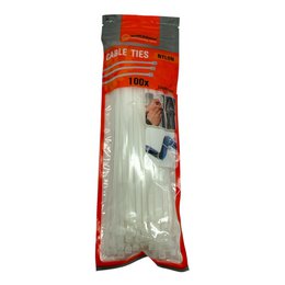 Timmy Toys - VD037 - Wreckman Kable Binders - White - 3,5x200mm - 100 Pack - 1 stuk