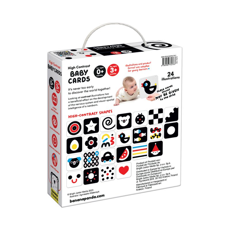 High Contrast Baby Cards 0m+ 3m+