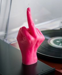 Fick dich Candle Pink