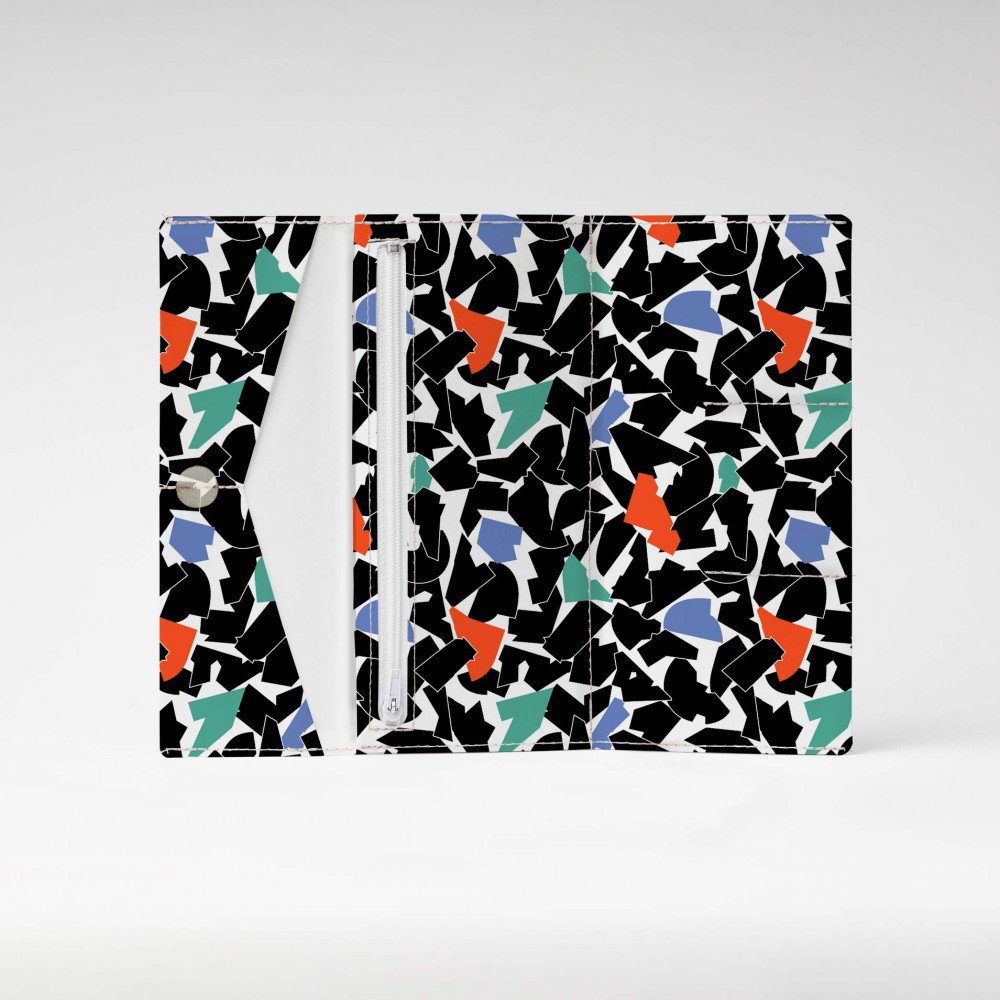FOLDED BLACK Tyvek® Cardboard Wallet XL / Clutch Wallet