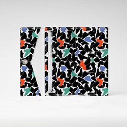 Cartera de Cartón Tyvek® NEGRA PLEGADA XL / Cartera Clutch