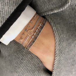 Armbåndssæt Rosalia 925 sterling sølv rose