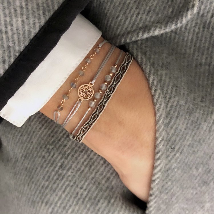 Armbåndssæt Rosalia 925 sterling sølv rose