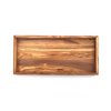 Rectangular shelf L. 37 cm Tray Top in olive wood