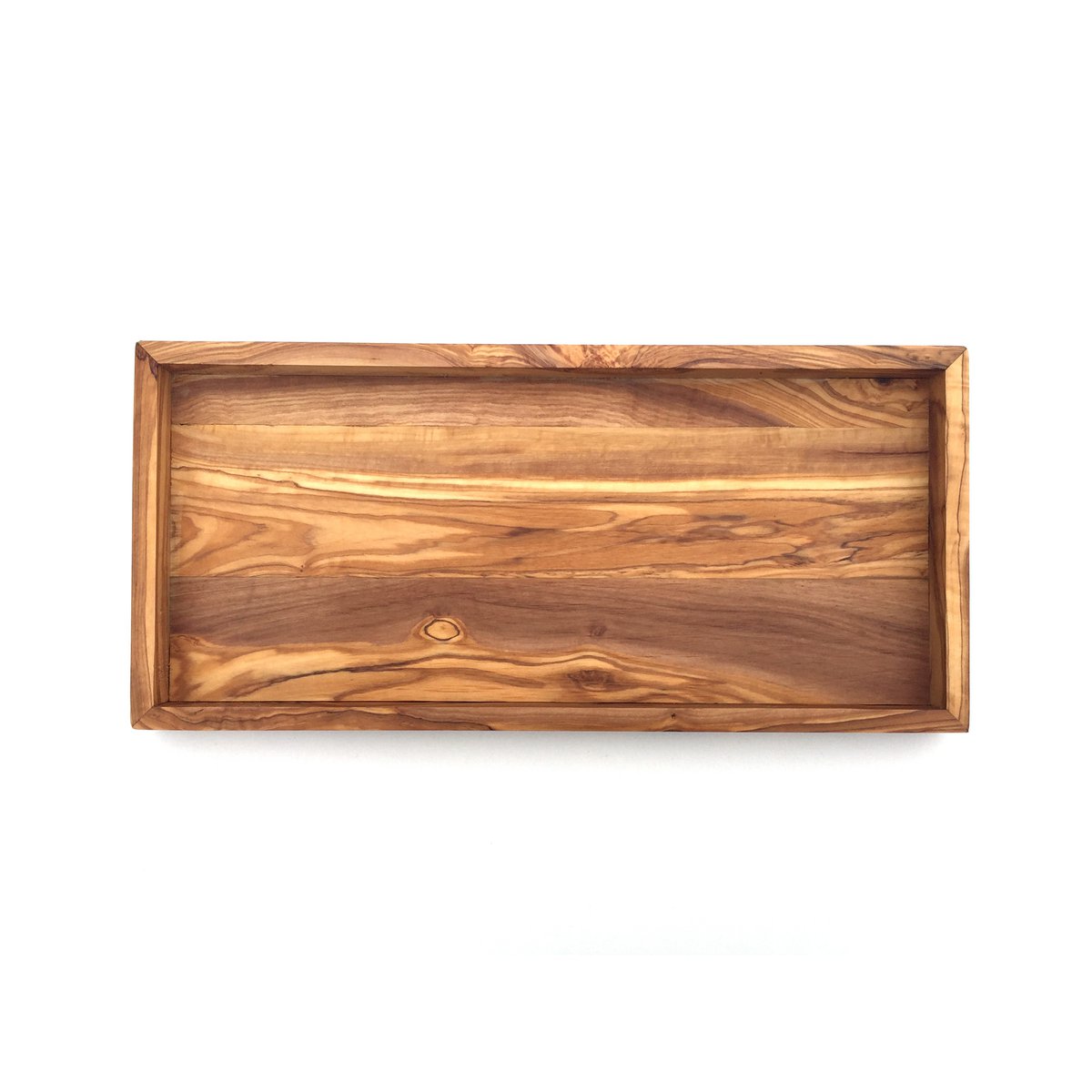 Etagère rectangulaire L. 37 cm Plateau Plateau en bois d'olivier