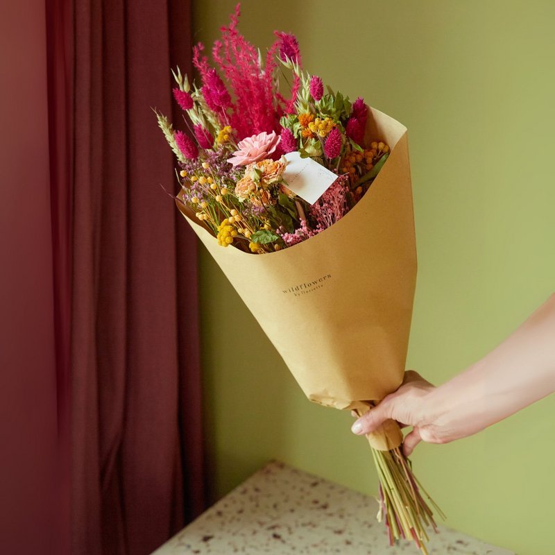 Bouquet di fiori secchi di campo - Summer Crush - Il preferito dell'estate