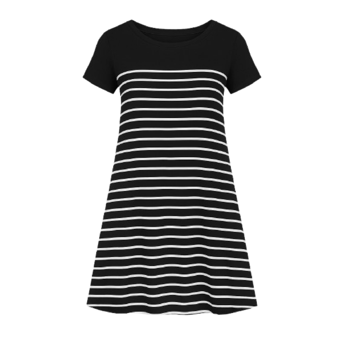 Robe trapèze rayée