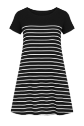 Vestido rayado de línea A