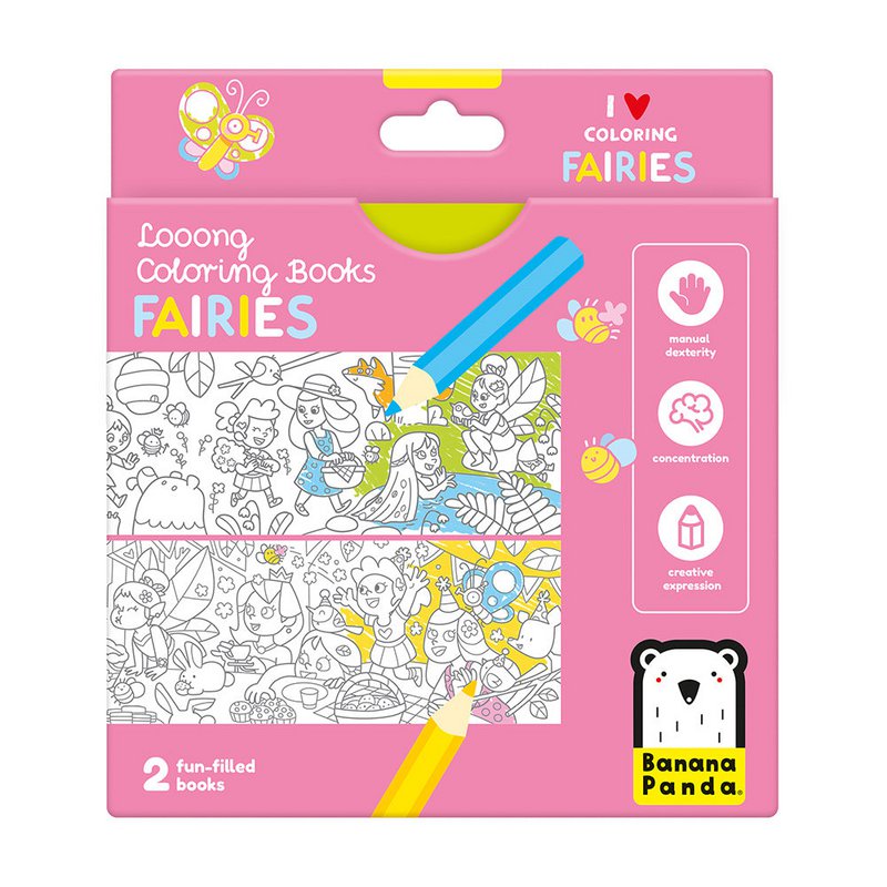 Looong Coloring Books - I Love Coloring Fairies