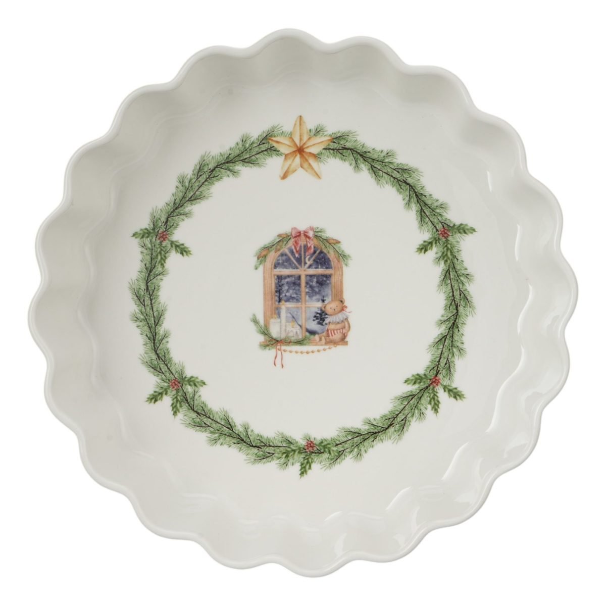 Porcelain baking dish Happy Holidays 24,5x5,5 cm
