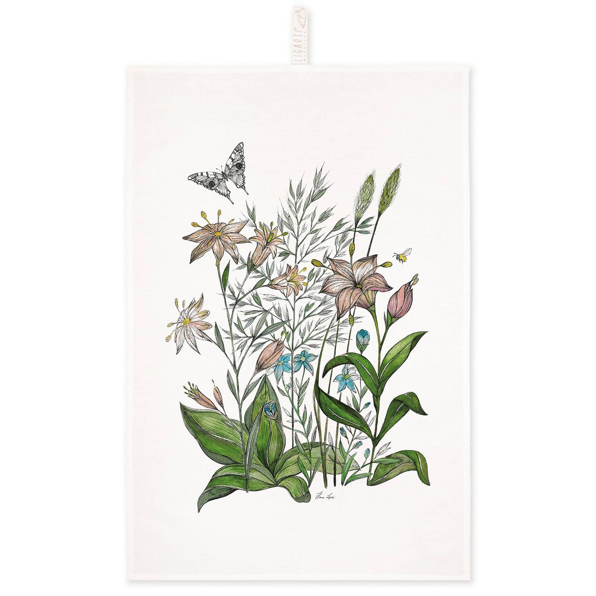 Tea towel - spring flowers