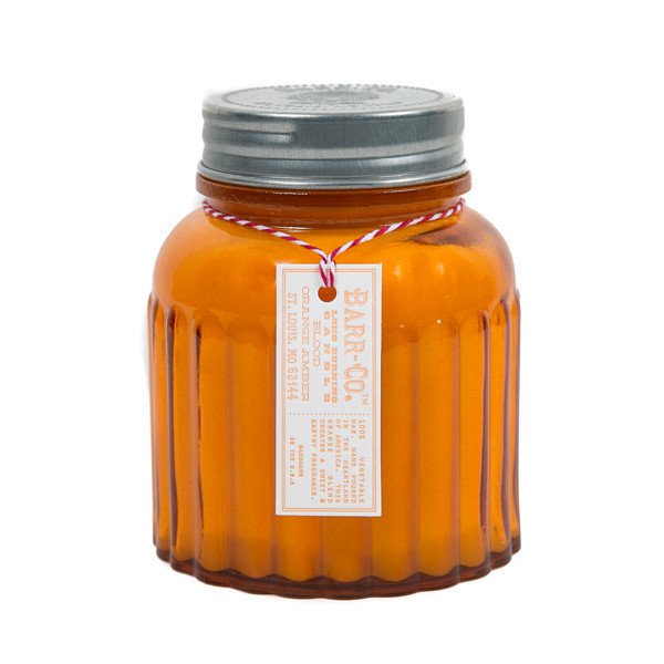 Barr-Co Soap Shop Blood Orange Bursztynowa Świeca Aptekarz Słoik