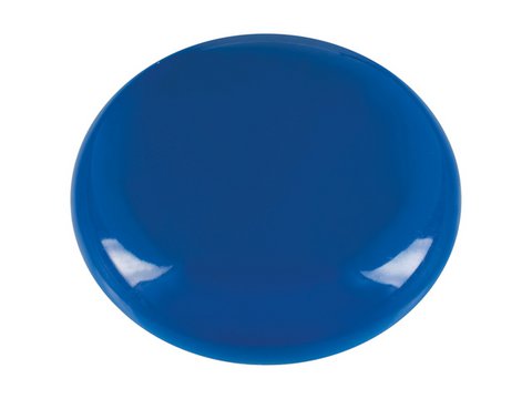 Magneet Westcott blauw pak à 10st. Ø 25mmx11,8mm, 300g cap: 4-6 vel 80gr. papier