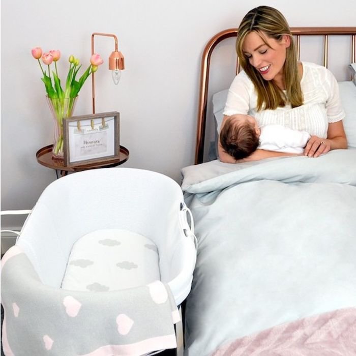 Culla per neonato con materasso e supporto curvo Dreami